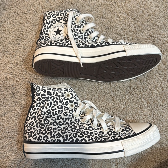 NIB Converse All Star High Top Animal Print Sneakers - Picture 6 of 7